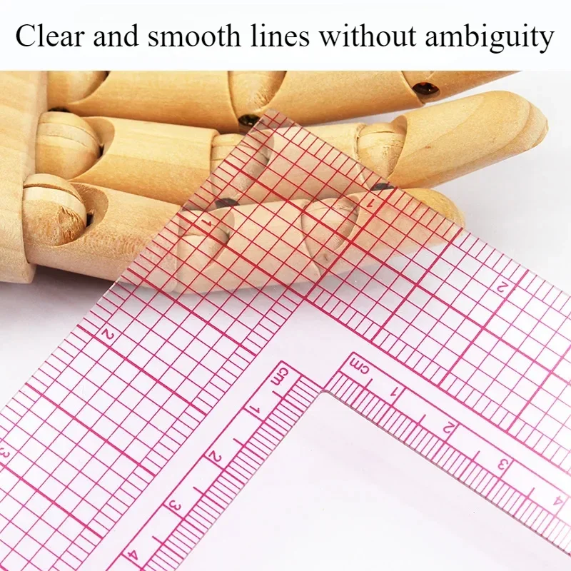 Sewing Technical Fabrics - ‌ ไม้บรรทัดเย็บผ้ารูปตัว L - เครื่องมือเย็บผ้ามุมฉากสำหรับตัดผ้า งานปะติด