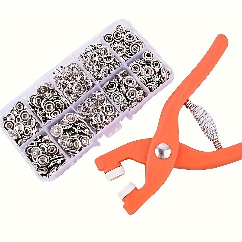 Snap Button Plier - ชุดคีมย้ำกระดุมแบบใช้มือ 50 ชุด สำหรับงานเย็บผ้า อุปกรณ์เย็บผ้า DIY