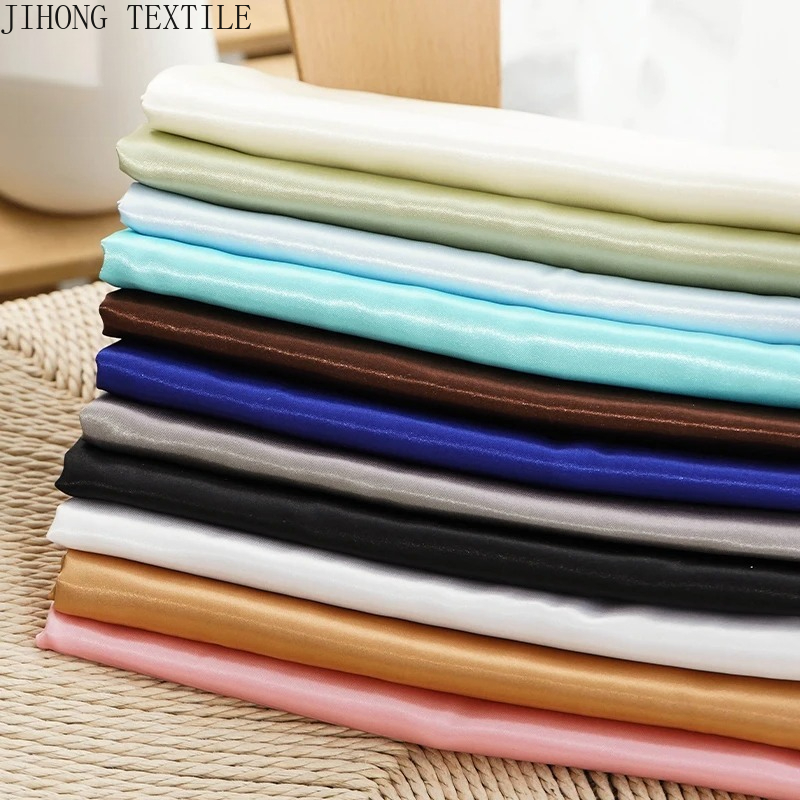 Is Sewing A Textile Craft - 26 สีพรีเมี่ยมซาตินผ้าซับวัสดุสําหรับงานแต่งงานตกแต่ง DIY เสื้อผ้าสิ่งทอนุ่มสําหรับเย็บหัตถกรรมตัดโดยเมตร