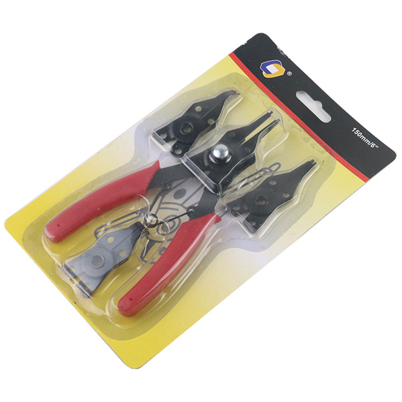 Snap Button Plier - ชุดคีมวงแหวน 4-in-1 คีมถอดวงแหวน คีมอเนกประสงค์ หัวคีมถอดเปลี่ยนได้ คีมยึดวงแหวน