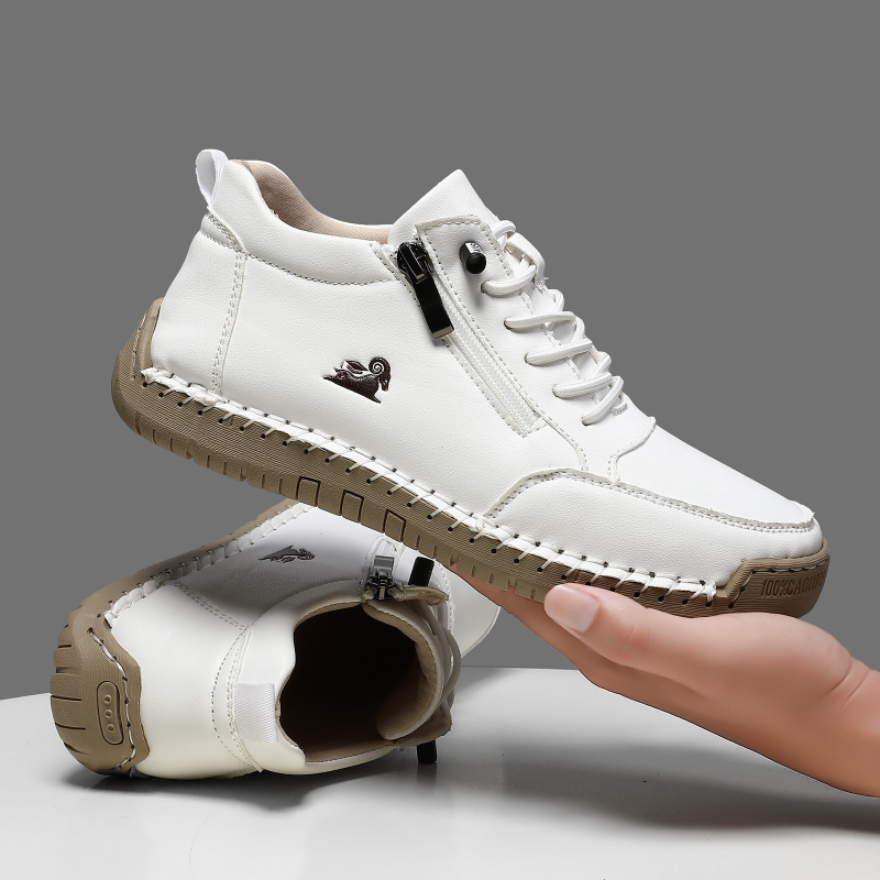Sewing Latex - รองเท้าผ้าใบสตรีรองเท้าหนังทำมือรองเท้าลำลองรองเท้ากีฬากลางแจ้งสำหรับผู้ชายรองเท้าหนังกันลื่นแบบคลาสสิคซาปาโตส เด มูเฮร์