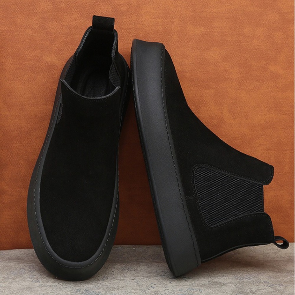 รองเท้าบูทเชลซีหนังสำหรับผู้ชา - Sewing Latex บทวิจารณ์และราคา