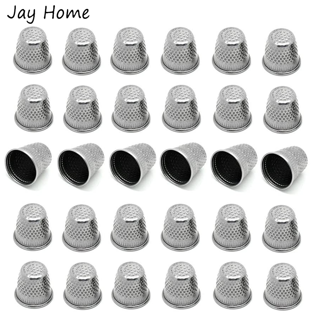 5/10Pcs จักรเย็บผ้าเงิน Thimbl - Sewing Thimble Metal บทวิจารณ์และราคา