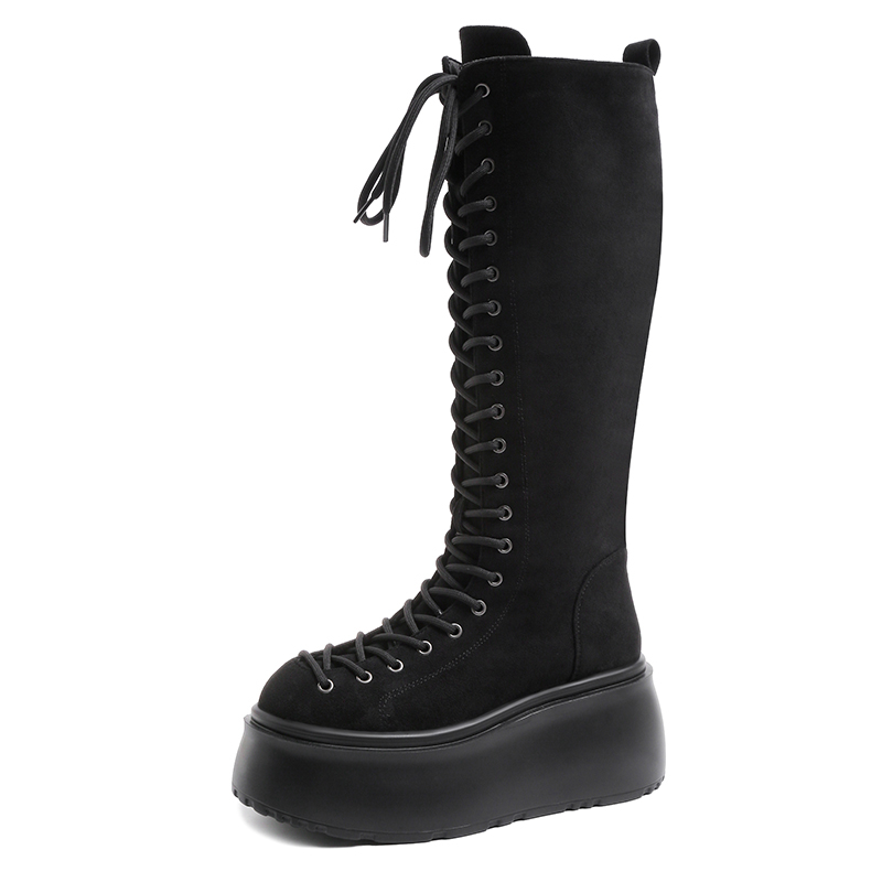 รองเท้าบูทส้นตึกแบบมีพู่ห้อย ส - Sewing Latex บทวิจารณ์และราคา