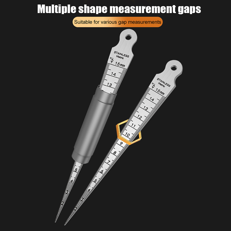 เกจวัดขนาดรูแบบเรียว 1-15 มม.  - Seam Gauge Metal บทวิจารณ์และราคา