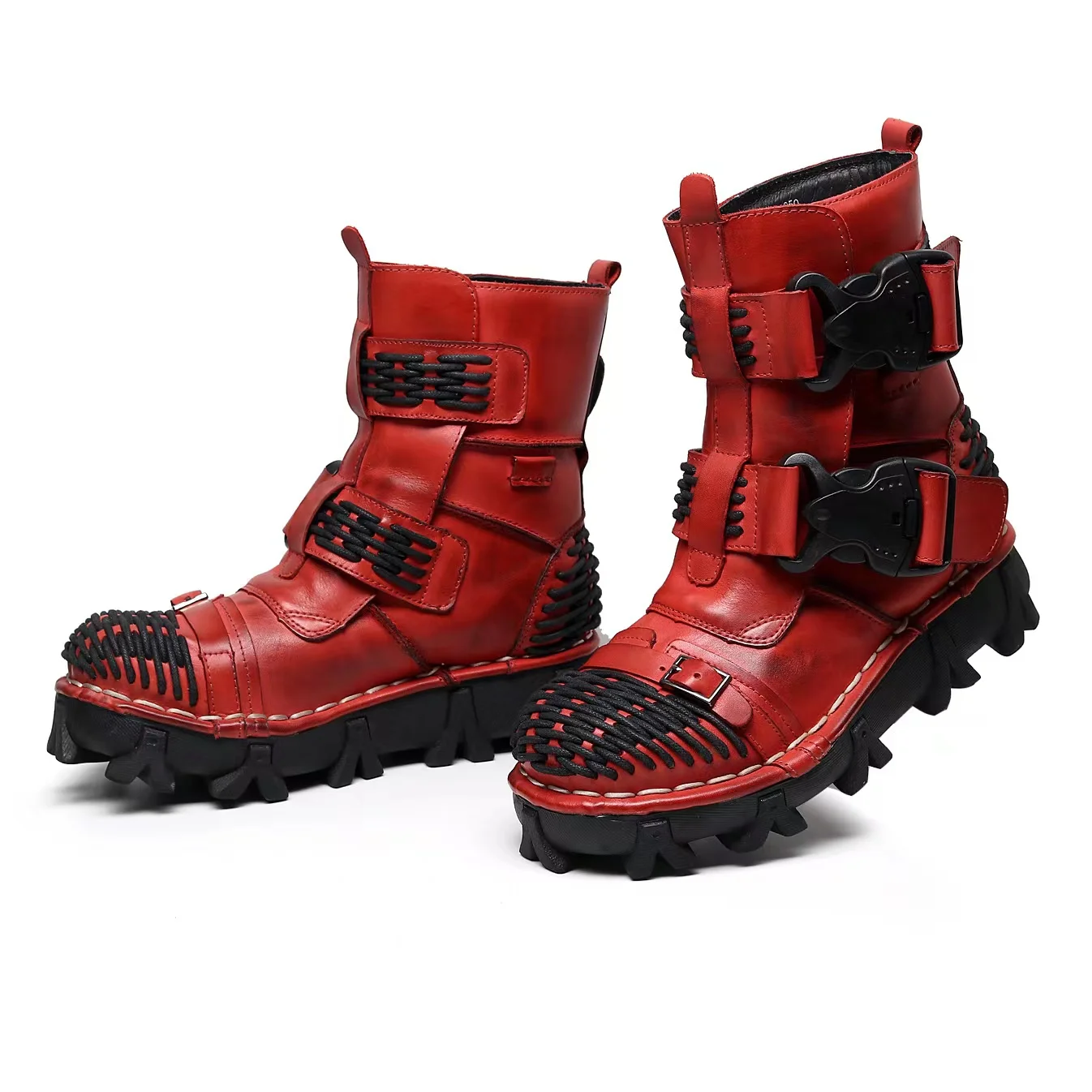ผู้ชายรองเท้าบู๊ตรถจักรยานยนต์ - Sewing Latex บทวิจารณ์และราคา