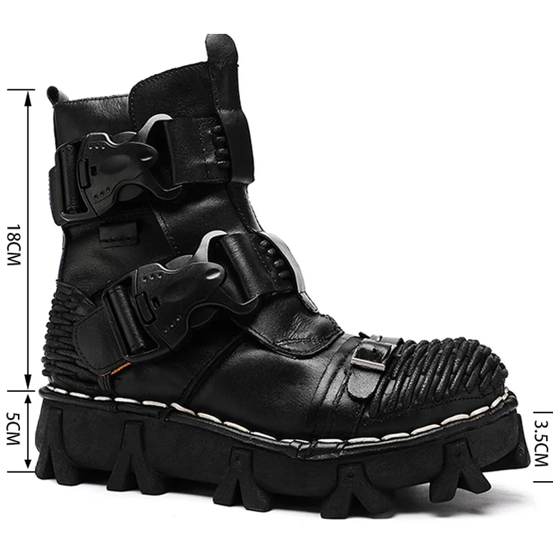 ผู้ชายรองเท้าบู๊ตรถจักรยานยนต์ - Sewing Latex บทวิจารณ์และราคา