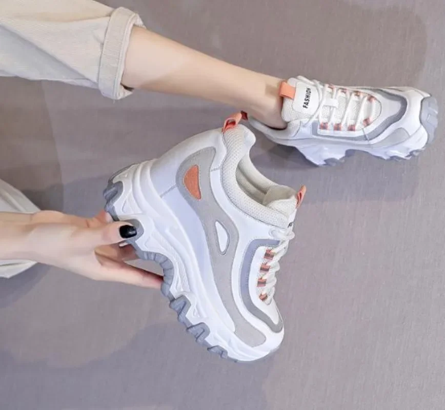 9 ซม.ของแท้หนังแพลตฟอร์ม WEDGE - Sewing Latex บทวิจารณ์และราคา